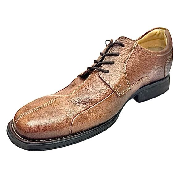 Belvedere Bay Bridge Men’s Oxford Shoes Brown Leather 10 3E Made in Brazil - Picture 7 of 11